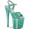Pleaser - FLAMINGO809GP Sandale à bride à la cheville, Pole dance chaussures - Turquoise Product image